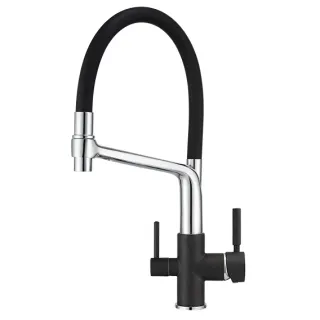 Смеситель для кухни Granula 0083, ЧЁРНЫЙ черный